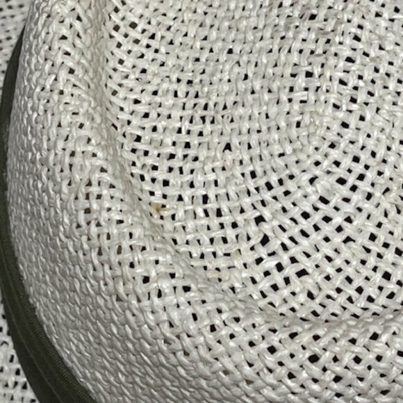 Natural Fiber Straw Fedora Casual Sun Hat w/Pleated Green Band - Picture 13 of 15